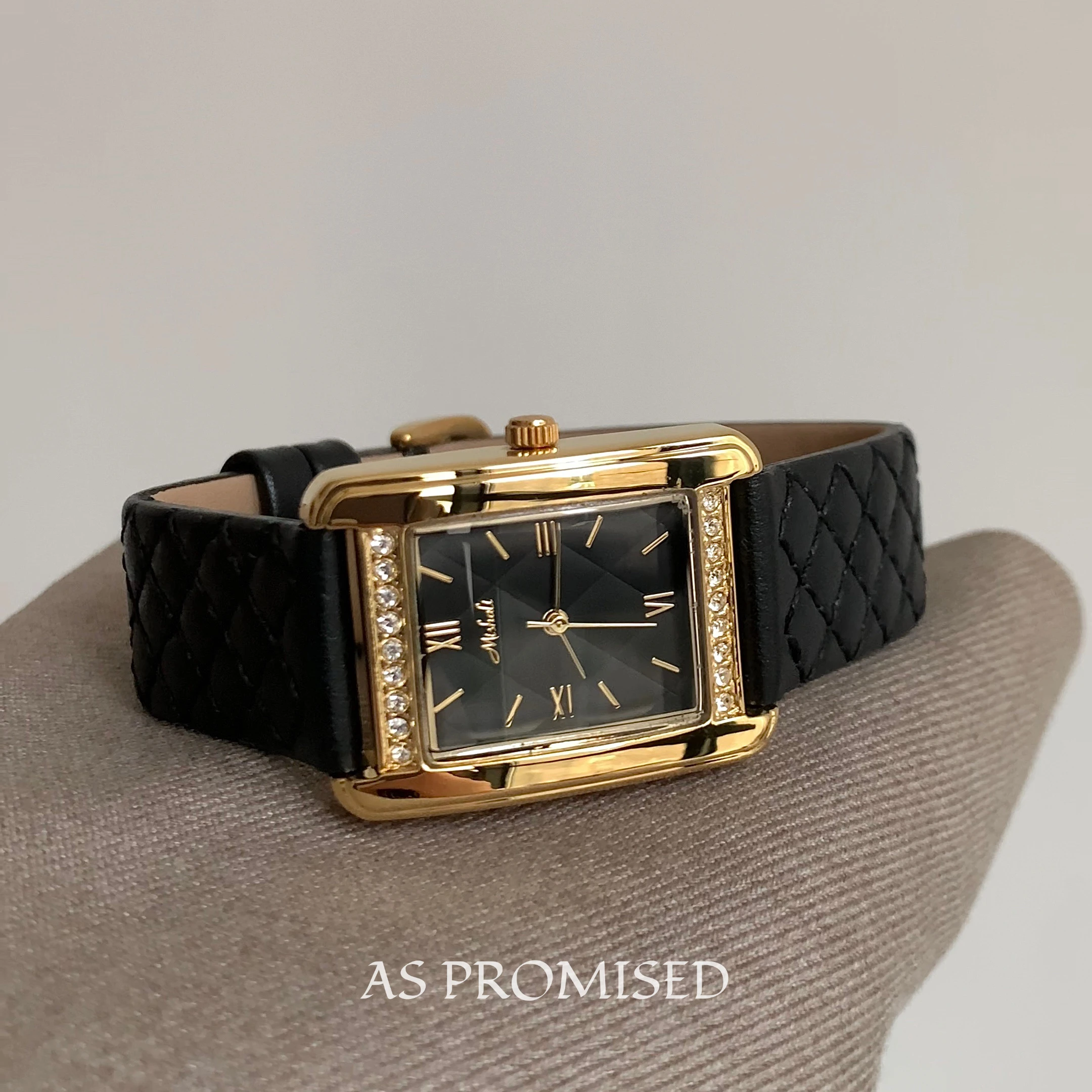 

Elegant Women'S Watch, Made Of High-Quality Leather, With A Vintage Feel, Fashionable And Versatile, A Luxurious Gift For Women.