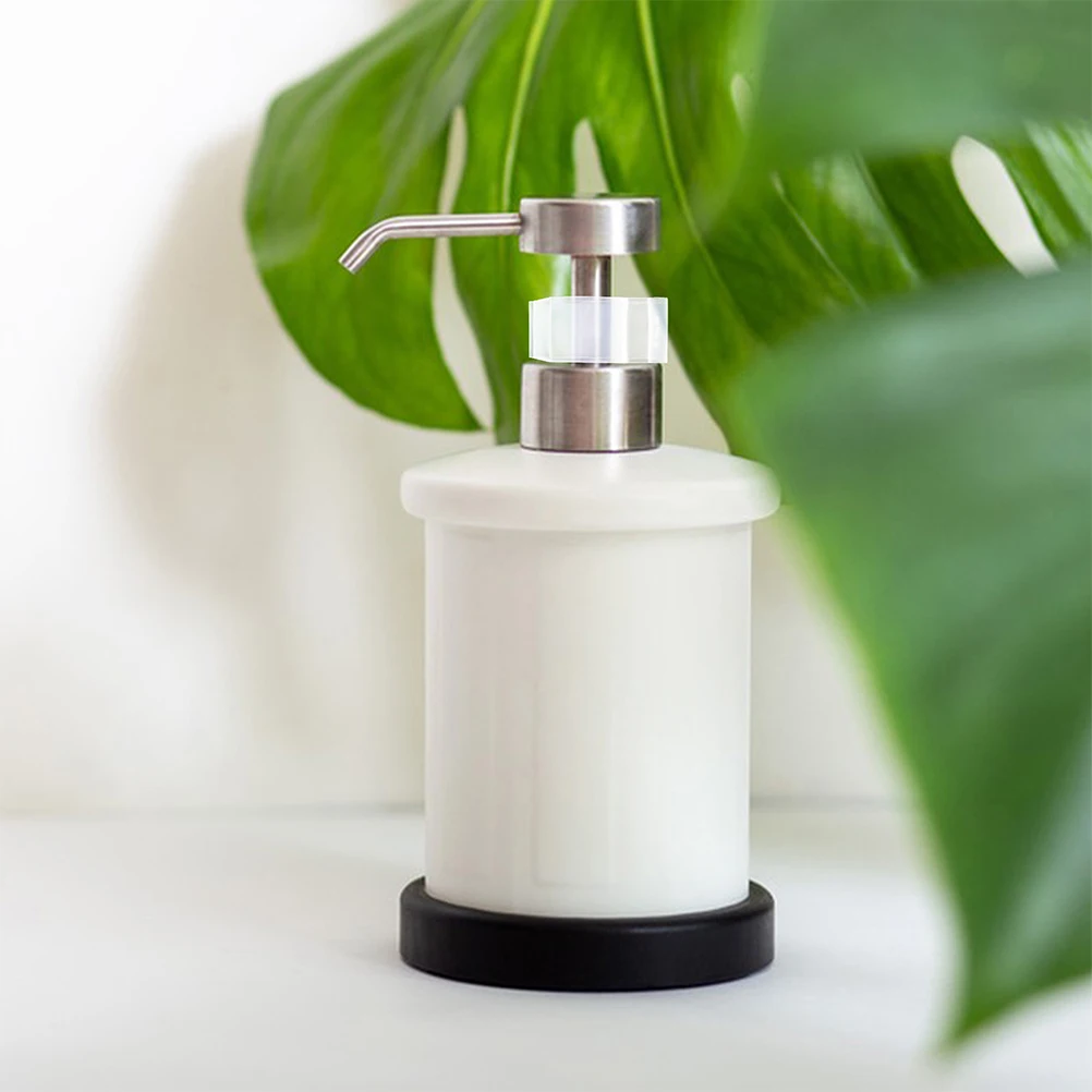 

50pcs Bottle Pump Head Buckle Collar Clip Pp Cleansing Oil Dispenser Transparent Leakproof Portable Shower Accessories