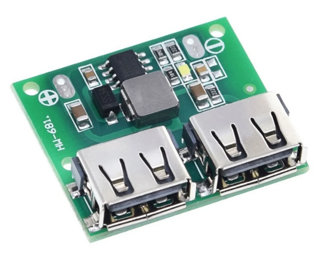 Dual USB output 9V12V24V to 5V 3A DC-DC car charging voltage reduction and stabilization charging module