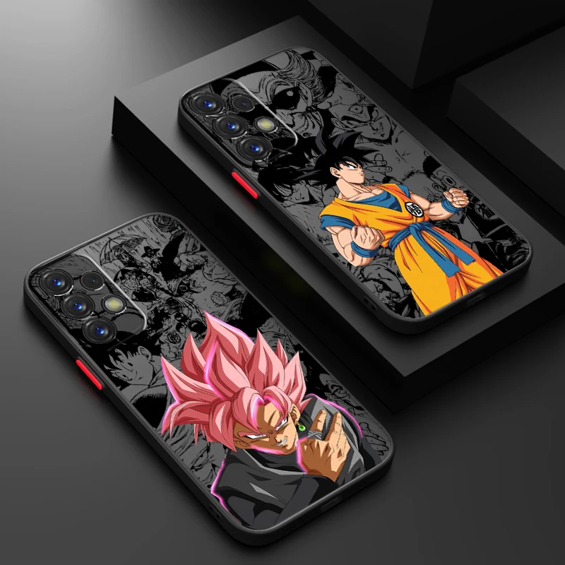 Anime D-Dragon Ball Son Goku Frosted Translucent For Samsung A53 A52 A33 A32 A51 A71 A21S A13 A73 A50 A22 A12 5G TPU Phone Case