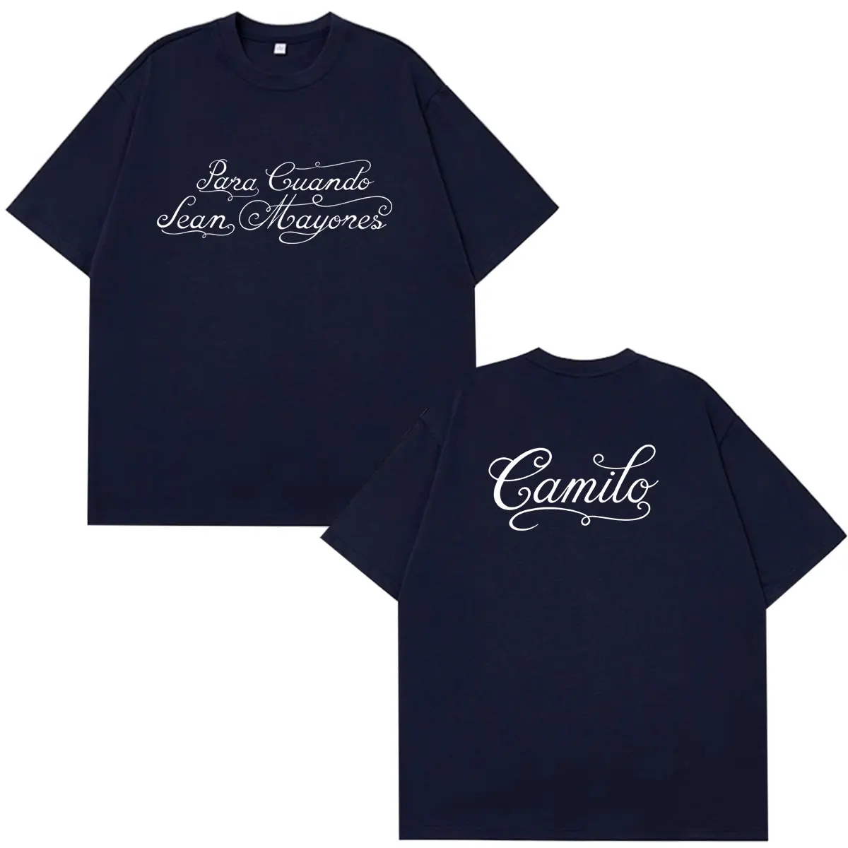 Singer Camilo Para Cuando Sean Mayores Tour 2026 T-shirts Men's Women Fashion Hip Hop T Shirts Cotton Casual Oversized T Shirt