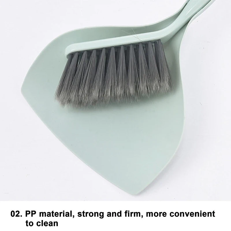 3 Color Desktop Mini Broom Dustpans Set Small Cleaning Brush Garbage Cleaning Shovel Table Household Cleaning Tools