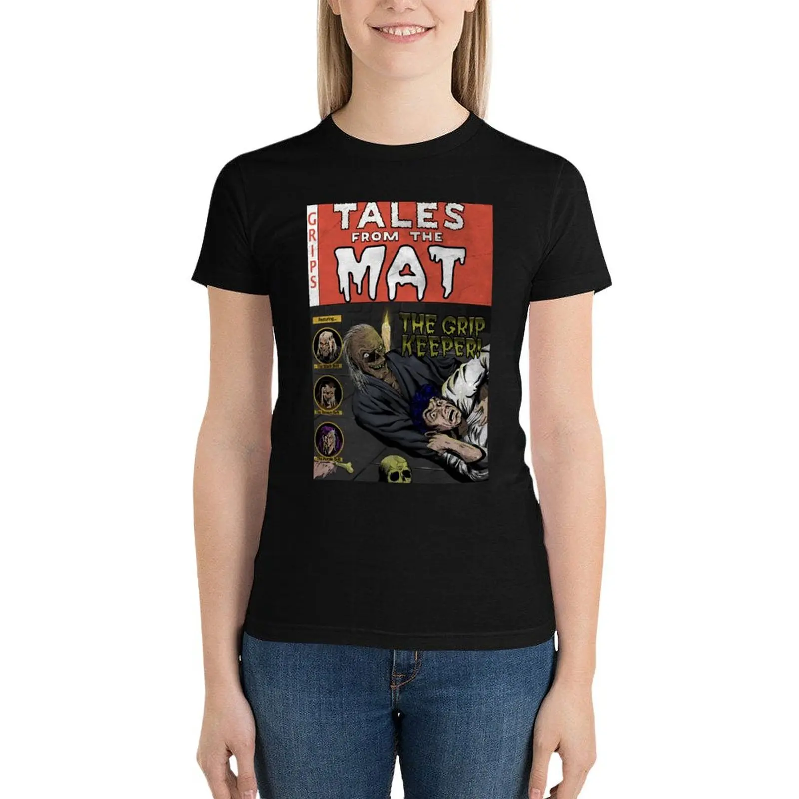 Tales from the Mat - The Grip Keeper T-Shirt vintage clothes anime clothes tees Womens graphic t shirts