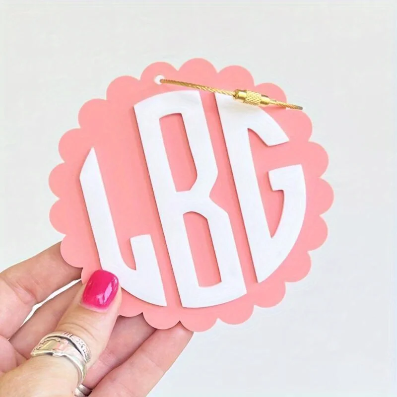 Customized letter-engraved acrylic keychains, customized bag labels, backpack identifiers, unique gifts for her - for teachers,