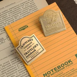 Vintage brass metal notebook clip with decorative design binding storage clamp bag clips