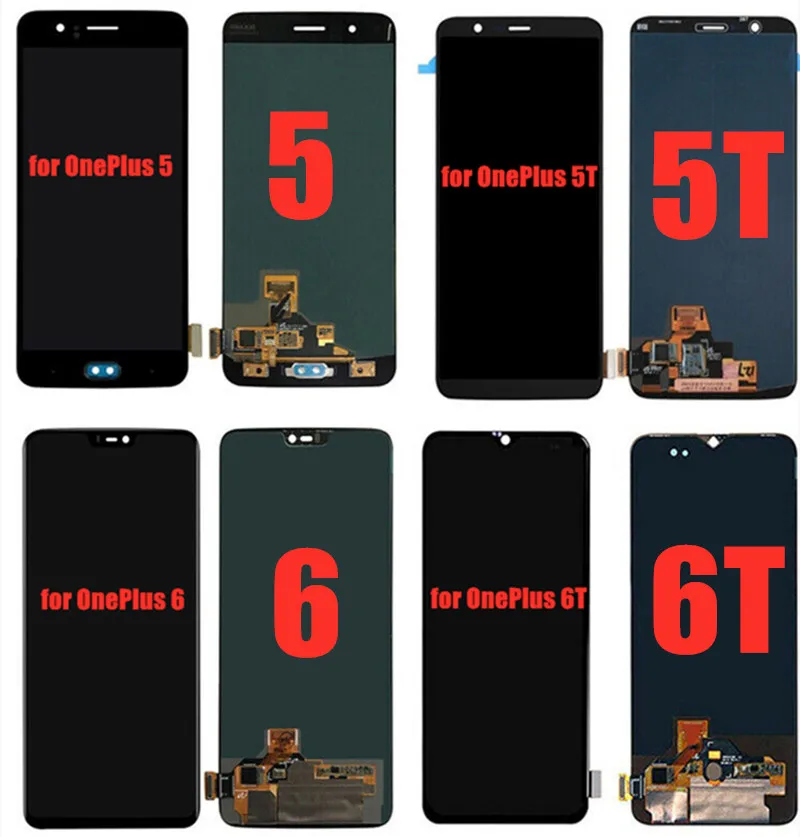 

For OnePlus 5 5T A5000 A5010 LCD Display Touch Screen Digitizer Replace Part For OnePlus 6 6T Display Screen