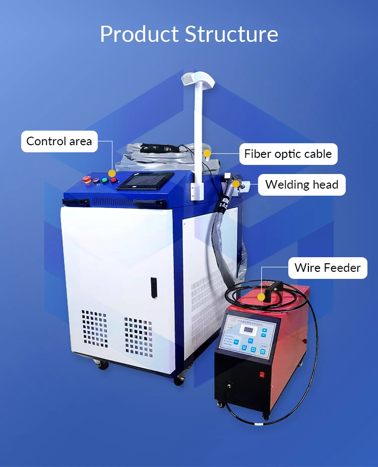 Fiber Laser Welding  Machine 2000w Weld Stainless Steel  3 in 1 Lase Rwelding Laser Cutting Laser Cleaning Machine
