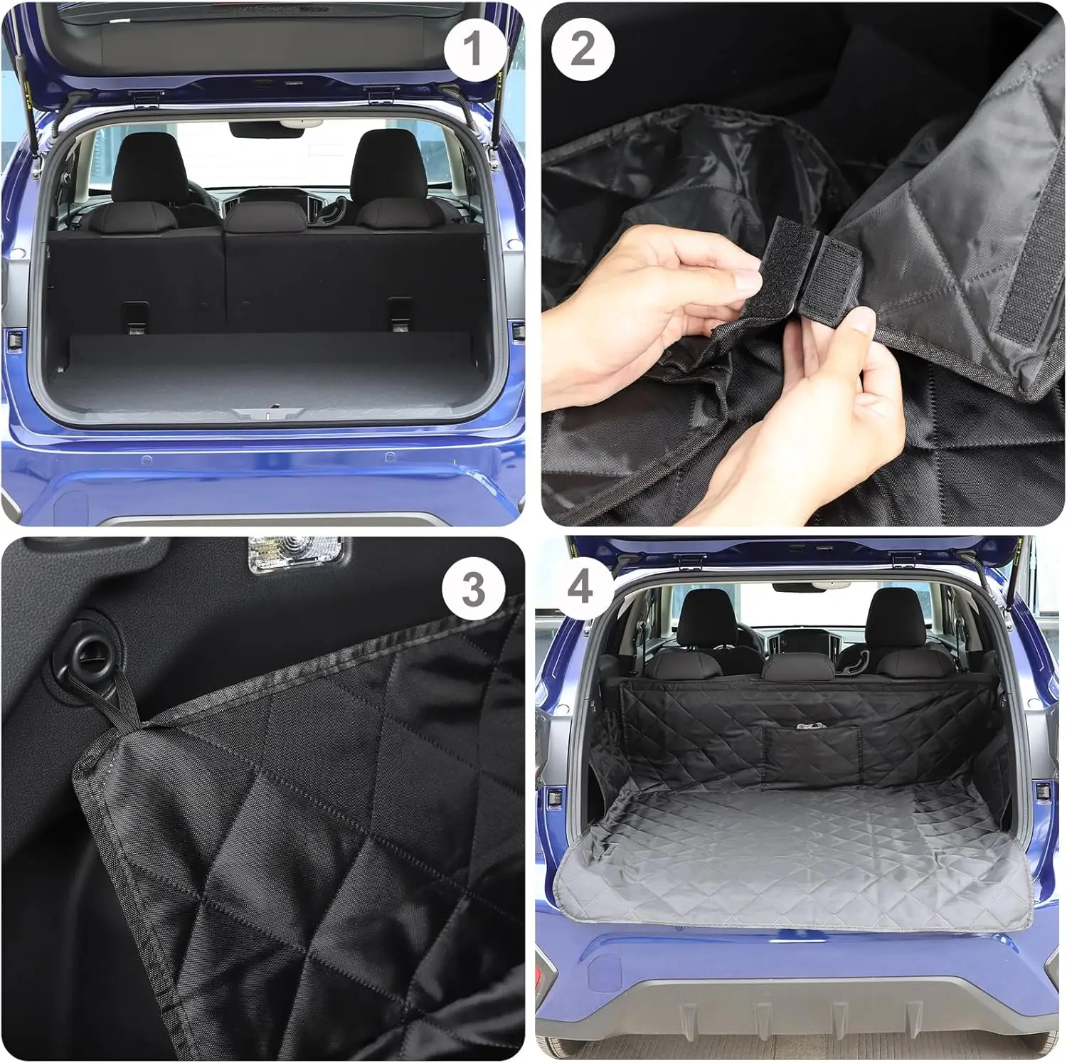 الجذع مقاوم للماء عدم الانزلاق كلب مكافحة القذرة وسادة حصيرة لسوبارو Crosstrek 2024-2025 البضائع بطانة منطقة حامي غطاء الملحقات #5