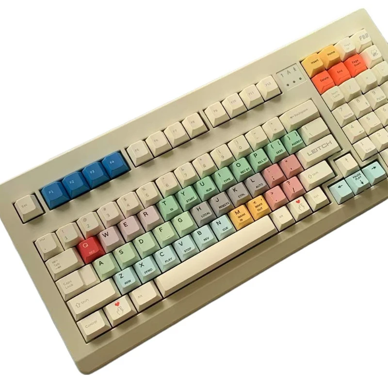 

Original Retro Keycaps Leitch Video Editing Style PBT Hot Sublimation Customized Keyboard