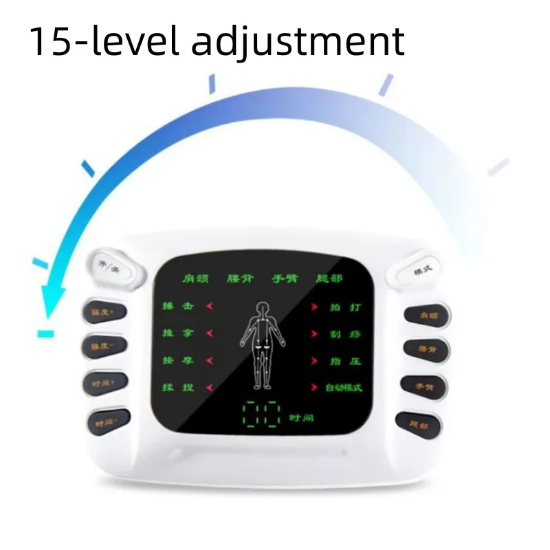 

Mid-frequency Color Screen Dual-output Digital Meridian Physical Therapy Whole Body Massager Micro-current Intelligent Pulse