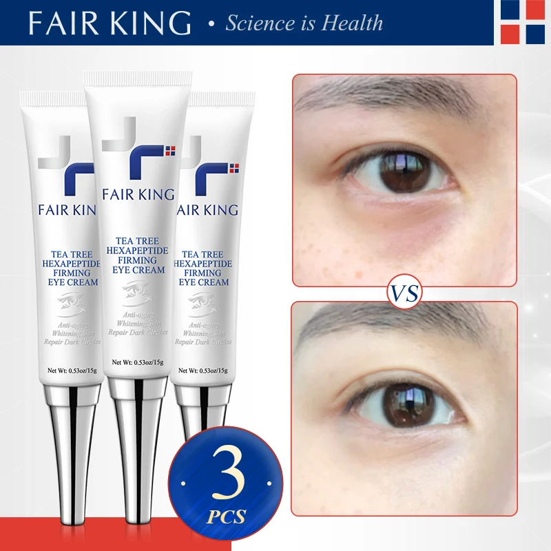 

FAIR KING Tea Tree Six Peptide Eye Essence Anti-Wrinkle Snail Remover Dark Circles Eye Serum Against Puffiness Anti Aging 15g