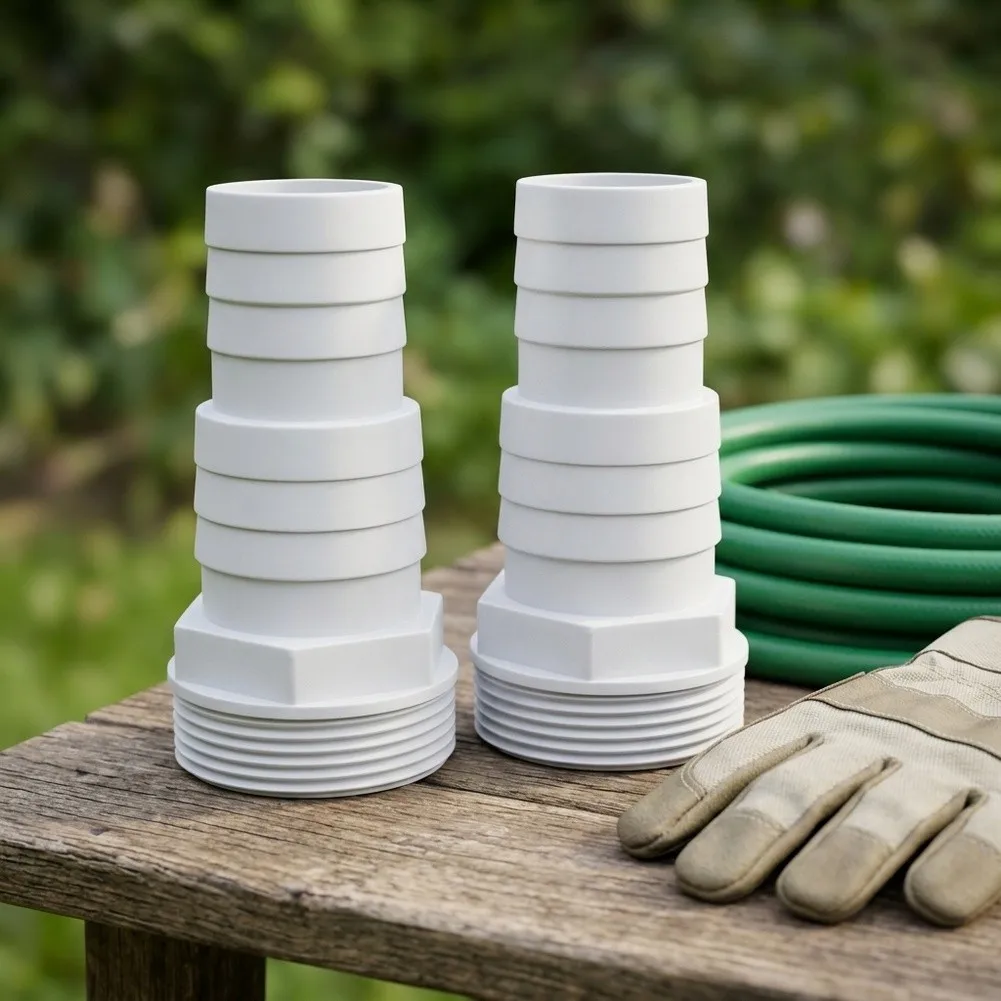 White ABS Hose Nozzle Set for Pool For Filter Pumps Robust Wall Thickness Mechanical Force Resistance 2/8/16 pcs