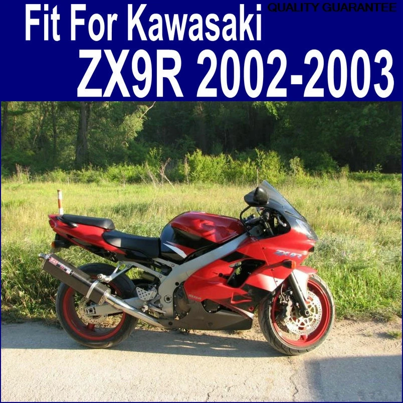 

Motorcycle fairing kit for Kawasaki ZX9R 02 03 red bodywork fairings set ZX9R 2002 2003 EO25