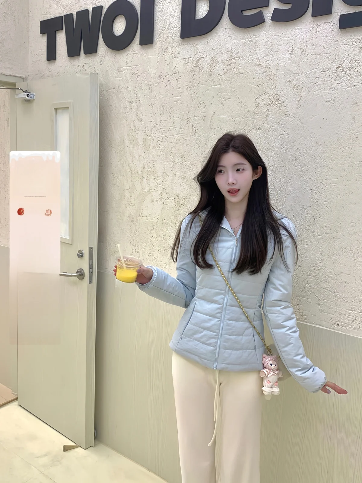 

Warmth Hooded Women's Jaet Korean Sle Slim Fit Cotton Coat White Water Girl B4247225 B4247297 Winter Casual Outerwear