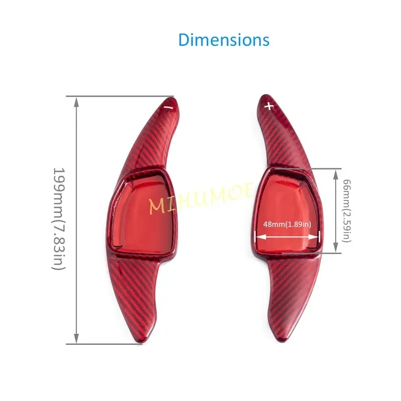 Quick ReleaseGenuine Carbon Fiber Car Steering Wheel Shift Paddles Shifter Extensions RS3 RS4 RS5 RS6 RS E-Tron GT 2020-2025 - view 3
