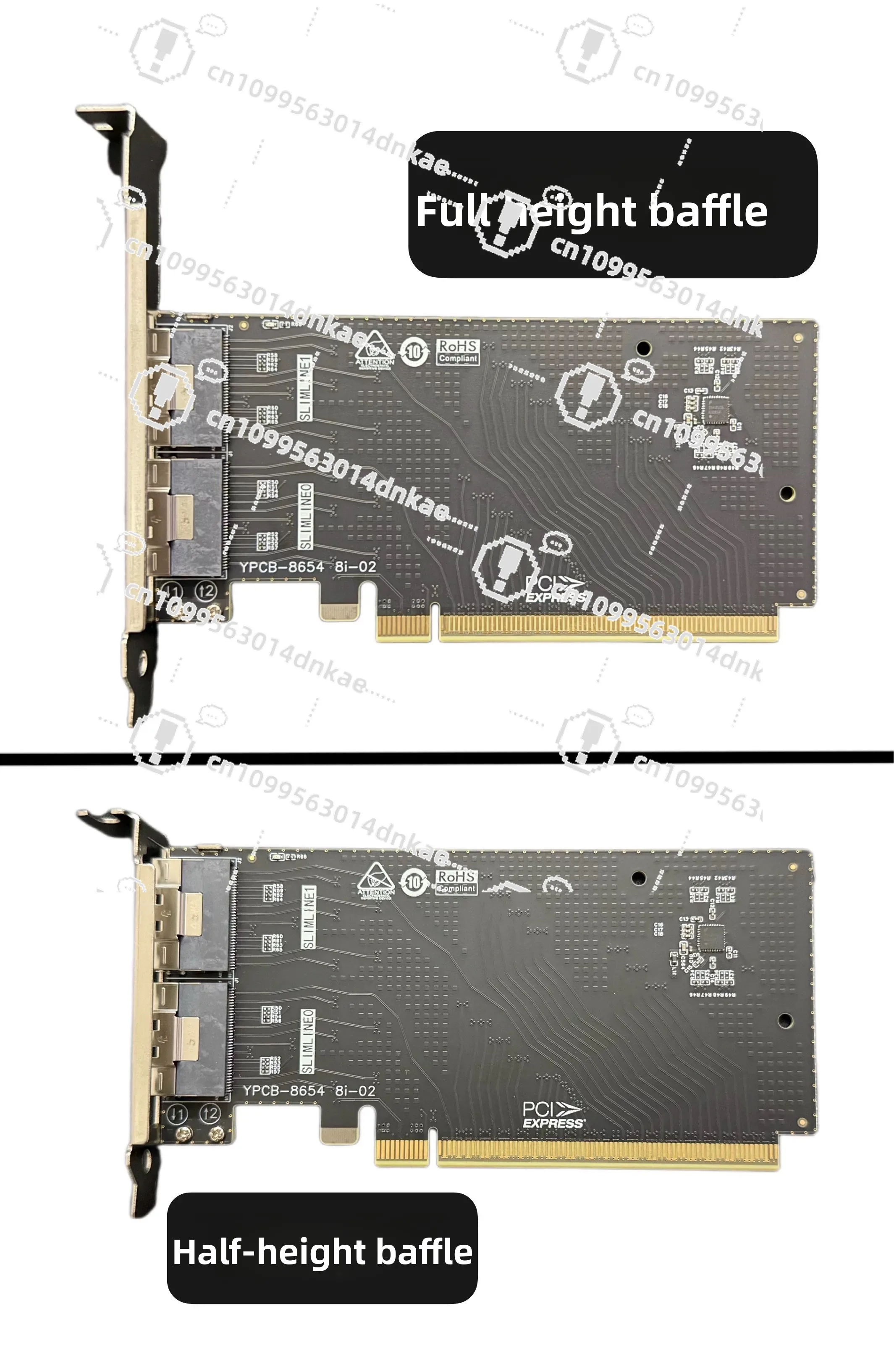 PCIE4.0 PCIe3.0 Adapter Card SlimSAS8654 Extension Card External Solution Adapter Card
