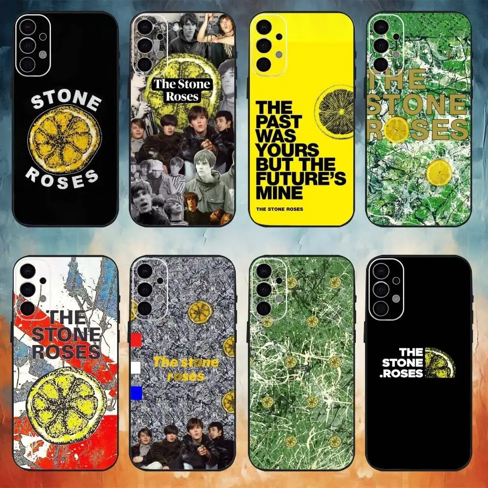 

Band The S-Stone R-Roses Phone Case For Samsung S25,S24,S21,S22,S23,S30,Ultra,S20,Plus,Fe,Note,10,9,5G Black Cover