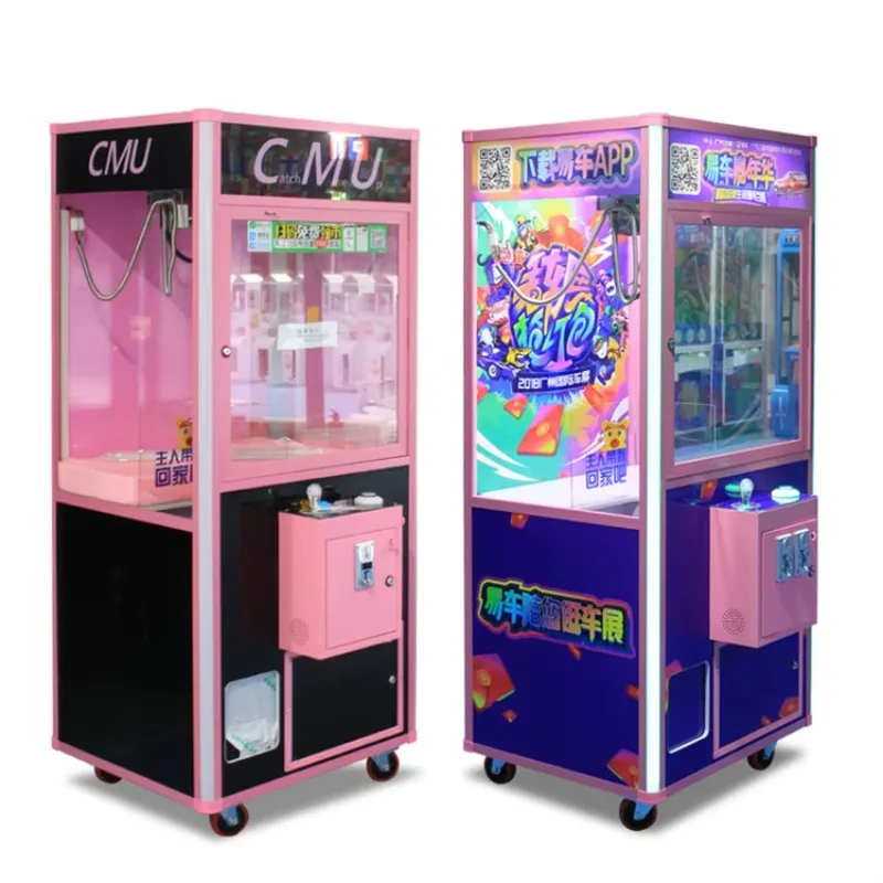 Customize The Appearance Crane Claw Machine Claw Machine Custom Pink Simulator Toy Claw Game Machines