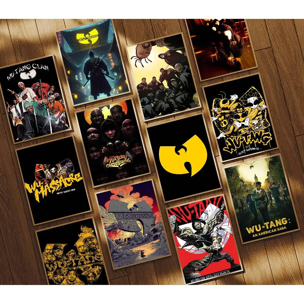 Image of 1pc Hip Hop Gruppe W-Wu-Tang C-Clan Poster Druck Für Schlafzimmer Wohnzimmer Home Decor Malerei wand Kunst HD Bild Wandbild