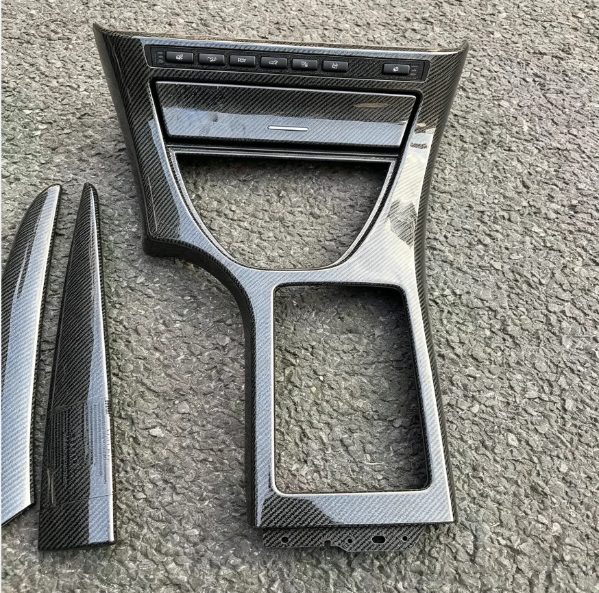 For BMW X5 Series E53  8 Pieces Real Carbon Fiber Center Console Gear Shift Frame Panel decoration Replacecmet