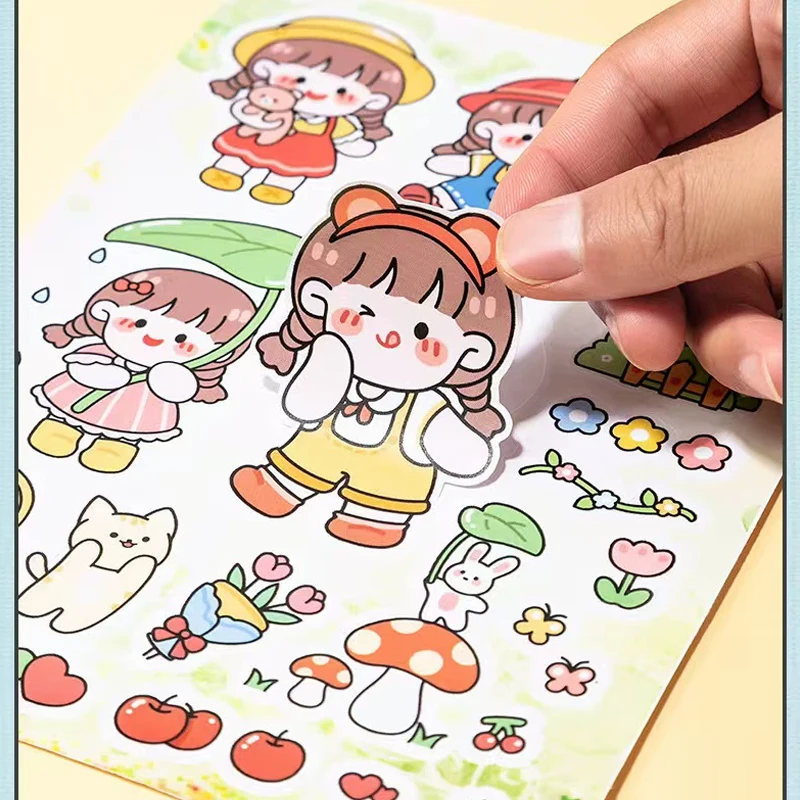 تخصيص الكرتون غير النظامية على شكل نجمة دعم ملصقات صناعة يدوية الطباعة للماء PVC ذاتية اللصق #3