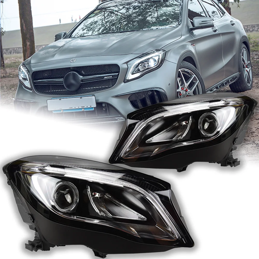 Car Lights For Benz GLA180 Headlight Projector Lens GLA200 X156 Signal Head Lamp GLA250 LED Headlights Drl Automotive Accessory