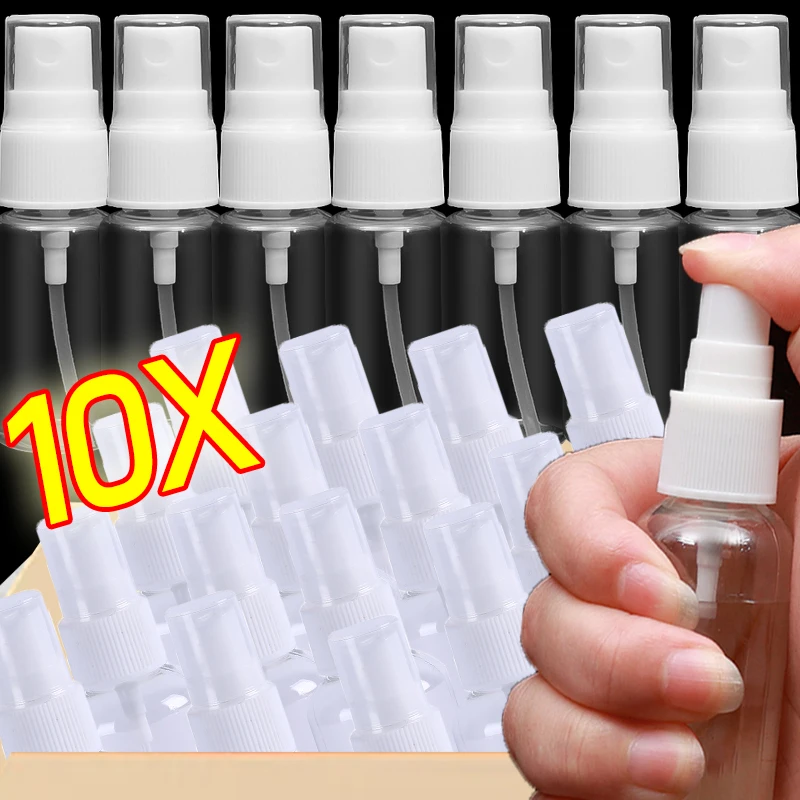 Flacone Spray trasparente flacone riutilizzabile in plastica flacone portatile per profumo da viaggio atomizzatore Spray idratante cosmetico