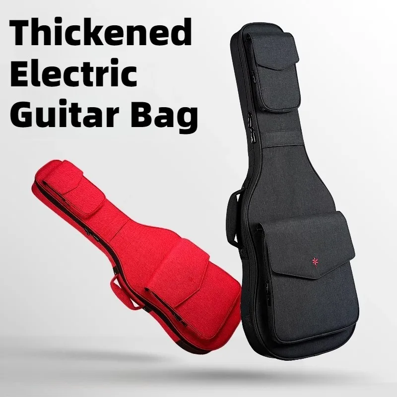 Thickened Electric Guitar Bag Drop-proof Shockproof Waterproof Shoulders Portable Guitar Backpack Musical Instrument Accessories