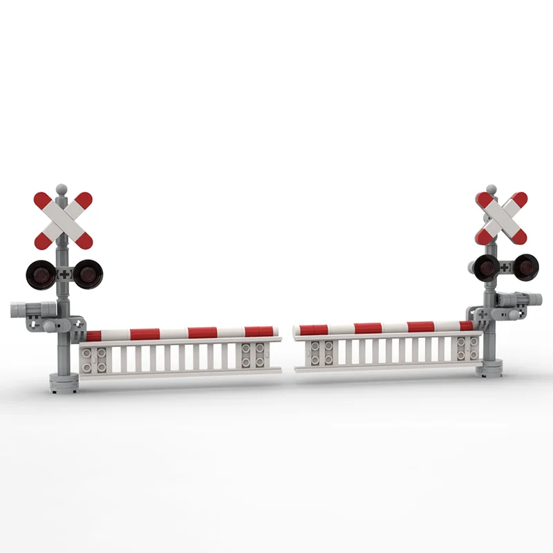 Modello modulare di costruzione di città Moc Mattoni da costruzione Modello di segnale trasversale Tecnologia Blocchi Regali Giocattoli di Natale Set fai da te Assemblaggio