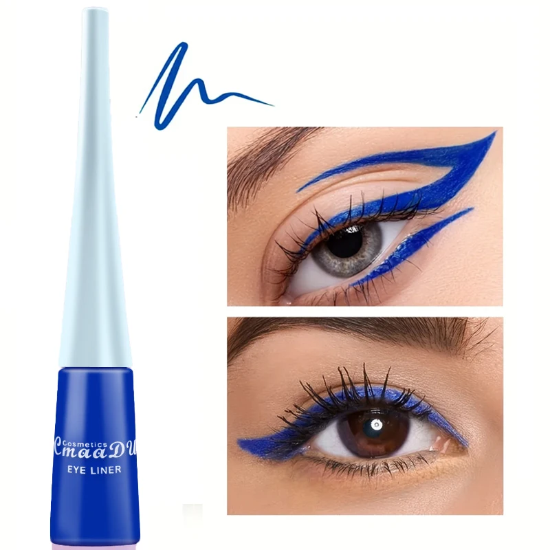 Colorful Sexy Eyeliner Liquid Blue Pencil Waterproof Easy To Wear Make Up Matte Eye Liner Red Green White Gold Brown Eyeliner