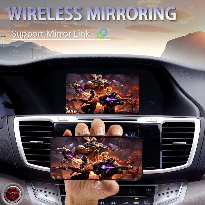 Carplay اللاسلكي Android Auto لـ Acura Honda TSX Accord/Odyssey Single Module Car Play Interface مع وصلة مرآة AirPlay #5