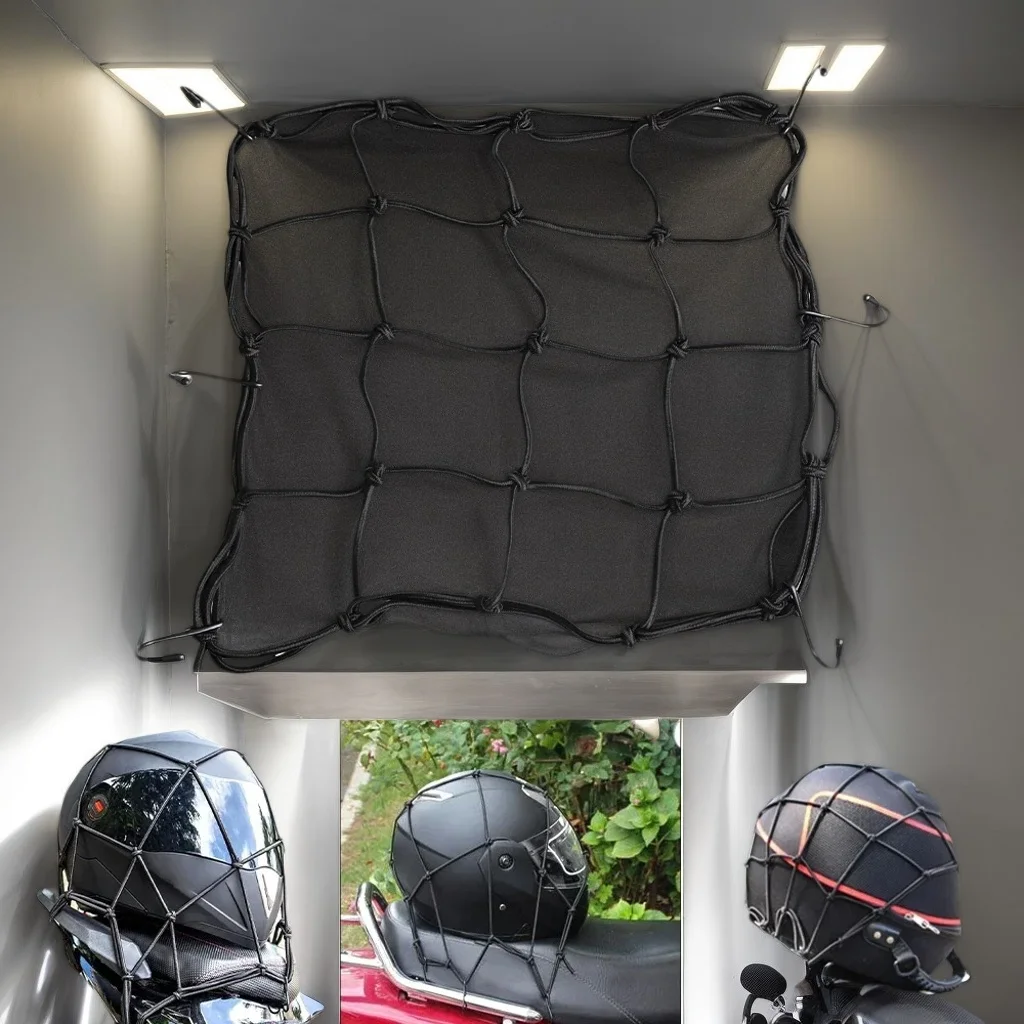 

​ ​ Растягивающаяся сумка для хранения мотоциклетного шлема — сетчатая спортивная сумка с защитной сеткой и защитой ​ ​
