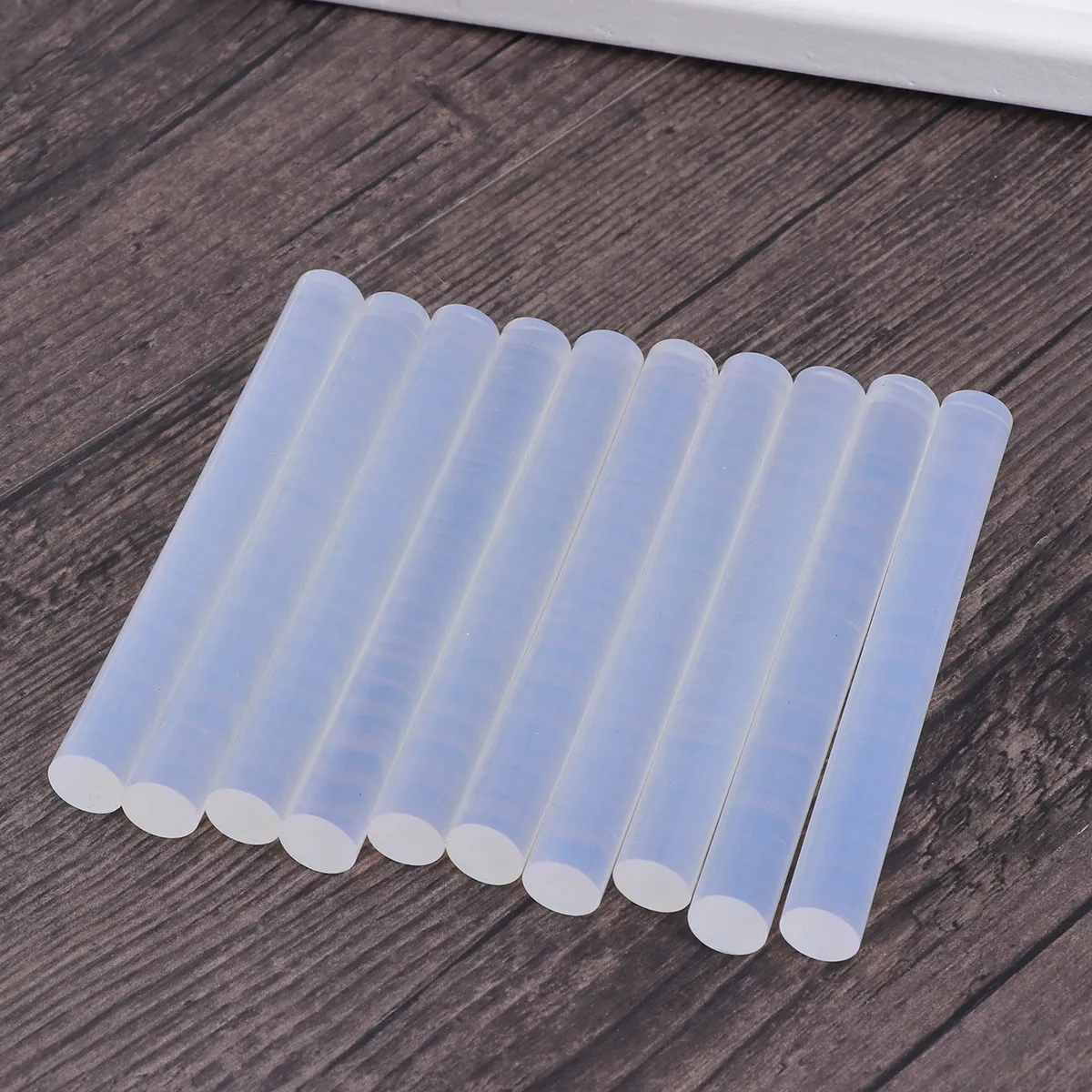 

10Pcs Hot Melt Glue Sticks Transparent White 11x100mm Strong Adhesive Flexible Clear Repair Tool DIY Craft Melt Sticks Glue Kit