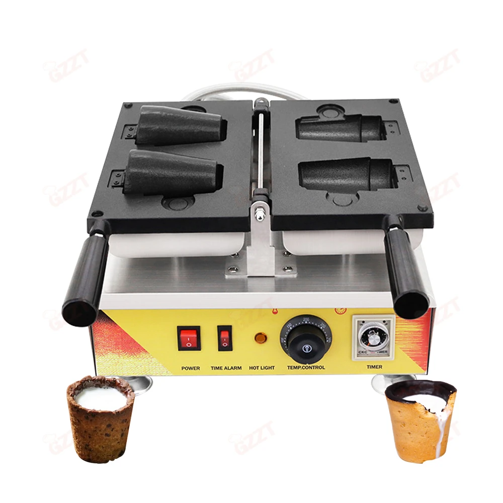 Customer Ice Cream Cone Coffee Cup Waffle Wafer Biscuit Cup Making Machine Multifunctional Tart Shell Pie Waffle Making Machine