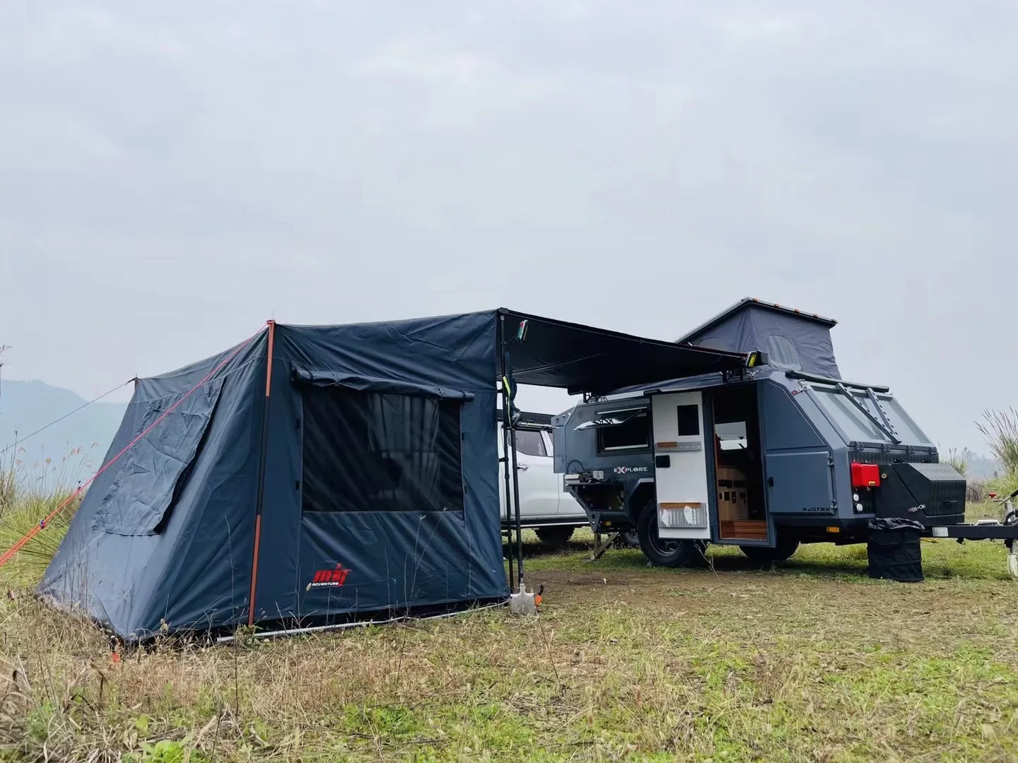 Mini Camper Trailers Off Road Caravan Mini Rv Camper Expedition Trailer Small Travel Trailer Metal Aluminum Rv Camper