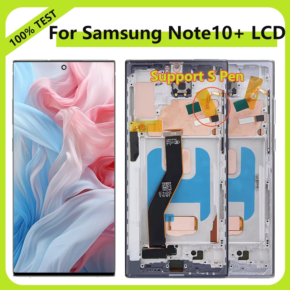 Note10 plus LCD Display Screen For Samsung Note10+ N975F N9750 N975N LCD  Replacement Display Touch Screen Digitizer Assembly