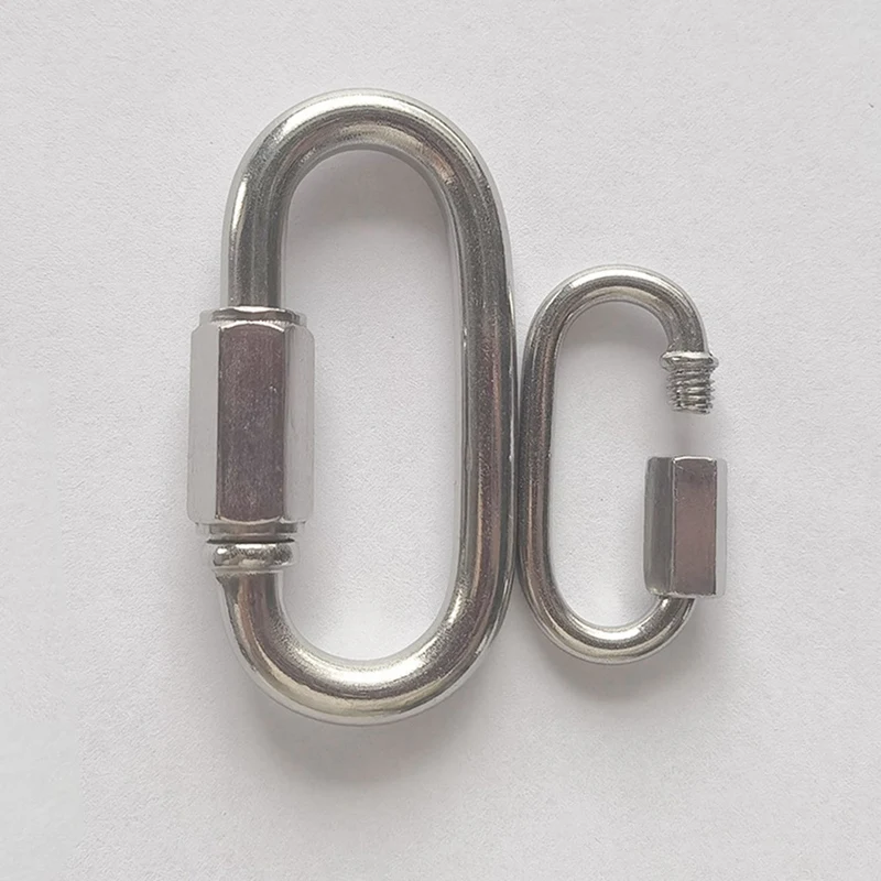 304 Stainless Steel Connecting Ring, Quick Chain Connecting Ring, Runway Climbing Carabiner, Insurance Buckle