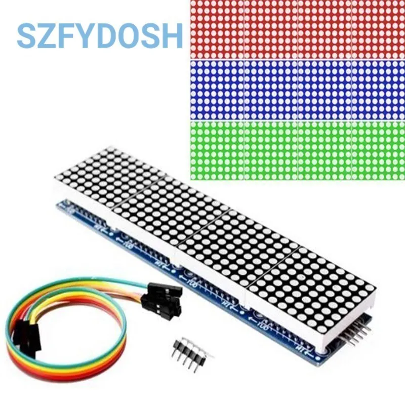 Módulo MAX7219 de matriz de puntos 4 en pantalla - imagen 2