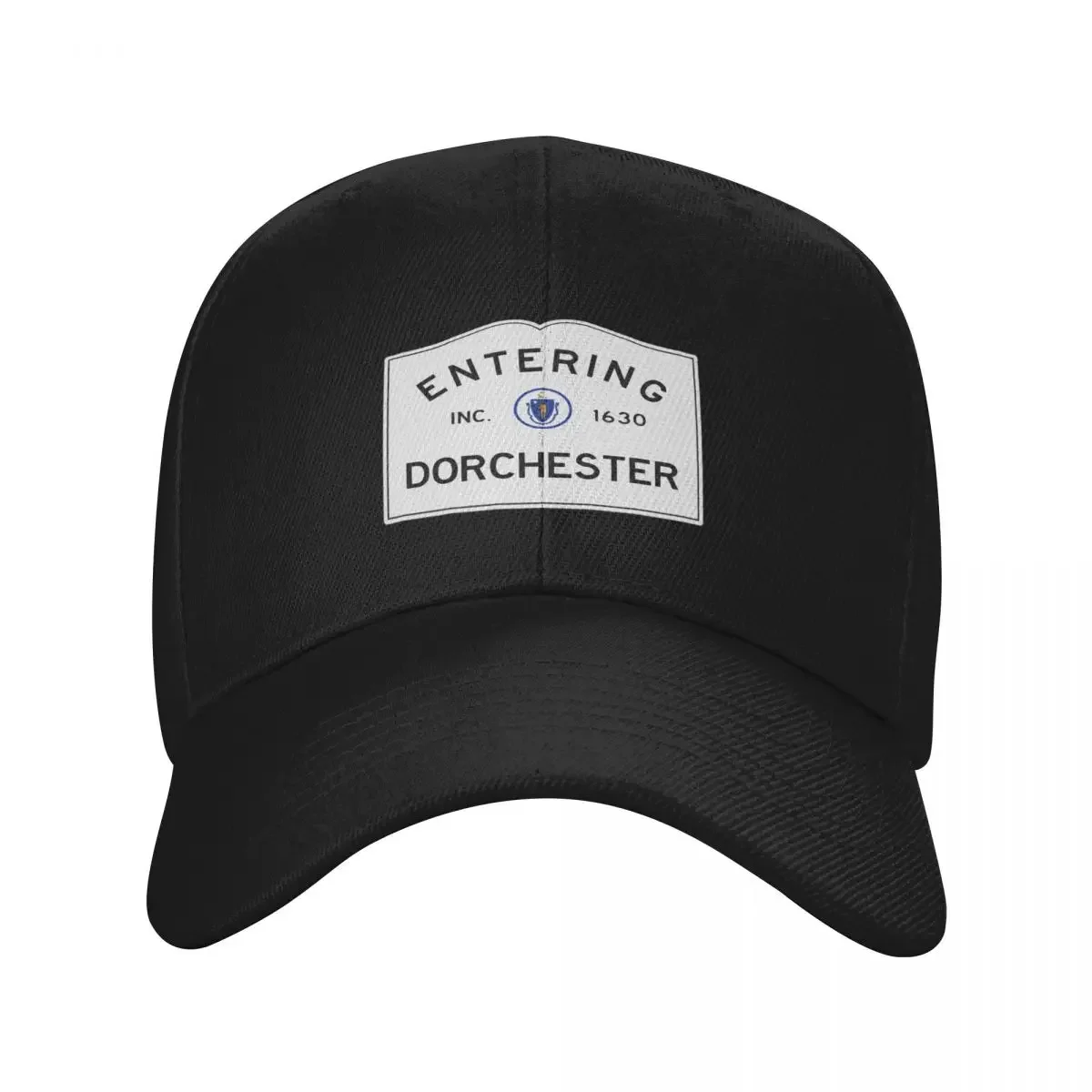 Entering Dorchester Road Sign - Dorchester, Massachusetts Baseball Cap New Hat sun caps Fishing cap Golf Hats For Women Men's