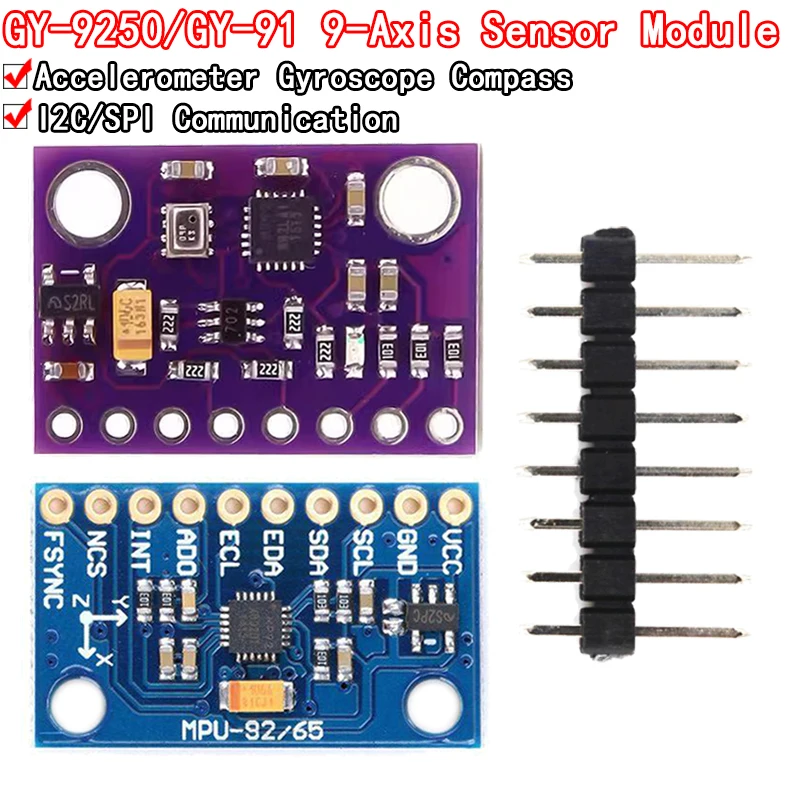 GY-9250 BMP280 GY-91 MPU-9250 9-Axis 10DOF Attitude Gyro+Accelerator+Magnetometer Sensor Module MPU9250 SPI/IIC