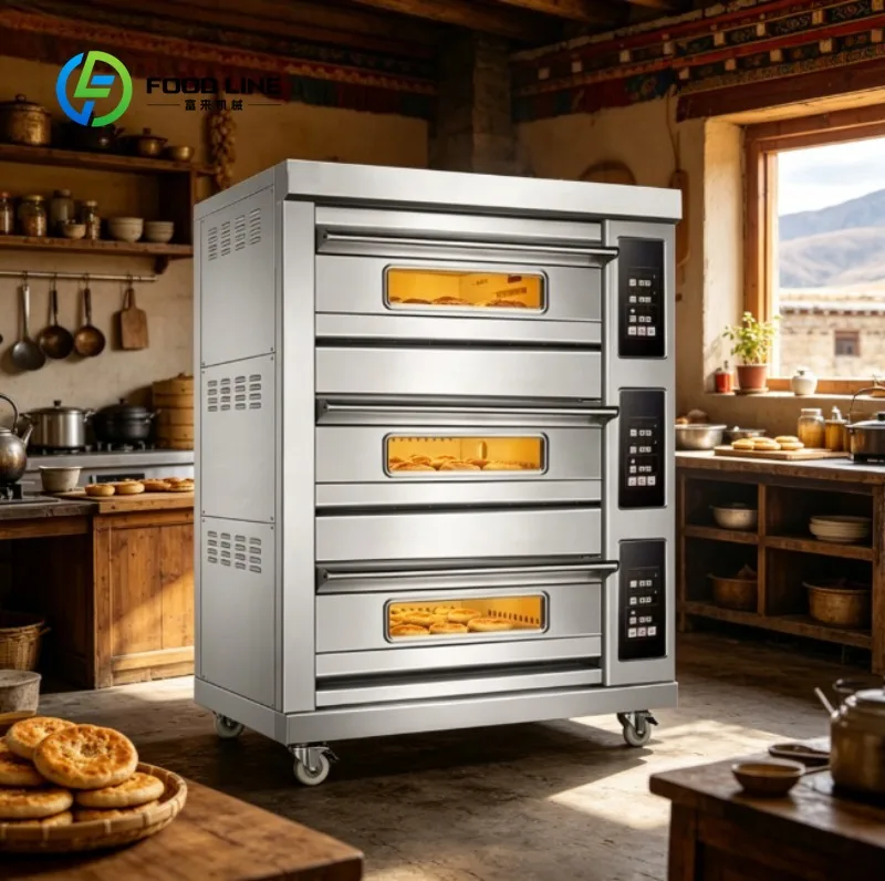

Commercial Oven Electric Bakery Oven Stainless Steel Pizza Bread Cake Baking Machine for Restaurant Kitchen Use