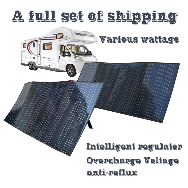 Foldable Monocrystalline Solar Panel, 60W To 500W Multi Specification, Portable Charging Module for Outdoor Camping Power view 5