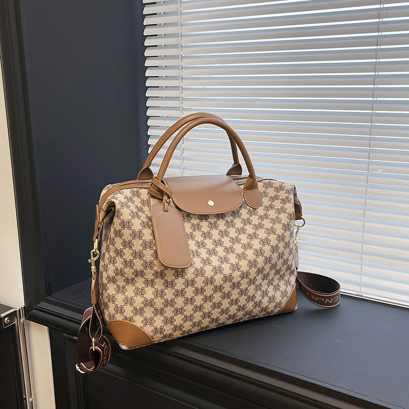 Bolso de moda elegante y clásico de París con correa cruzada de gran capacidad para uso informal en viajeros