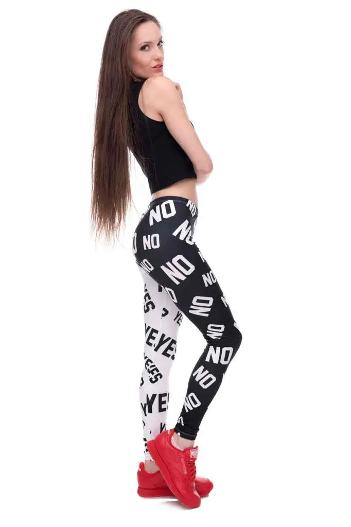 Merry See YES - NO Printed Leggings Multicolor
