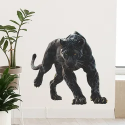 Super Cool Fierce Black Panther Wall Sticker Removable for Living Room Bedroom Entrance Home Decoration DIY Animal Wall Decals