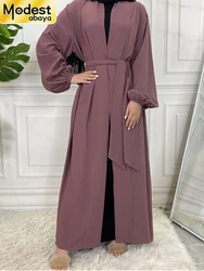 Modesto Abaya Ramadan Dubai Robe Femme Musulmane turchia caftano abbigliamento islamico musulmano per le donne Kimono caftano Marocain Cardigan