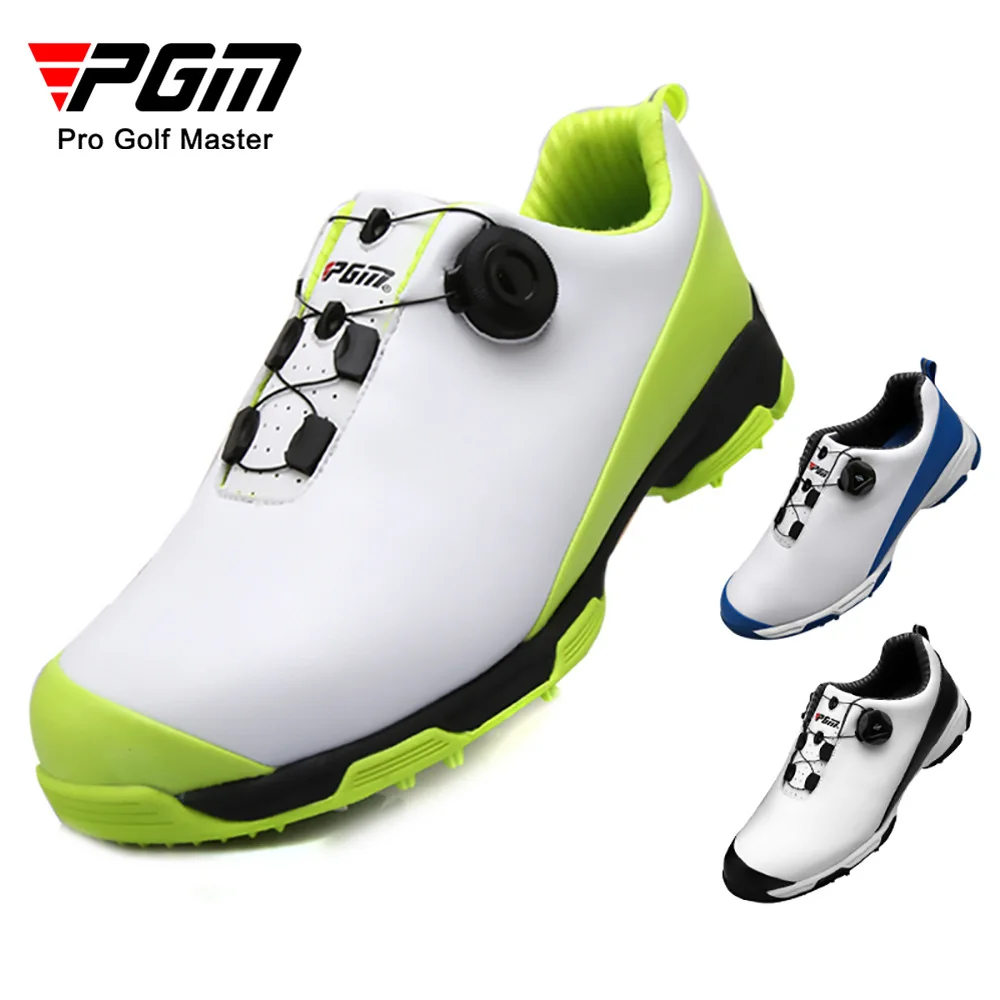 

PGM Men's Golf Shoes Knobs Shoelaces 3D Breathable Groove Slip Resistant Sneakers Waterproof Sports Shoe Golf Shoe Man XZ090