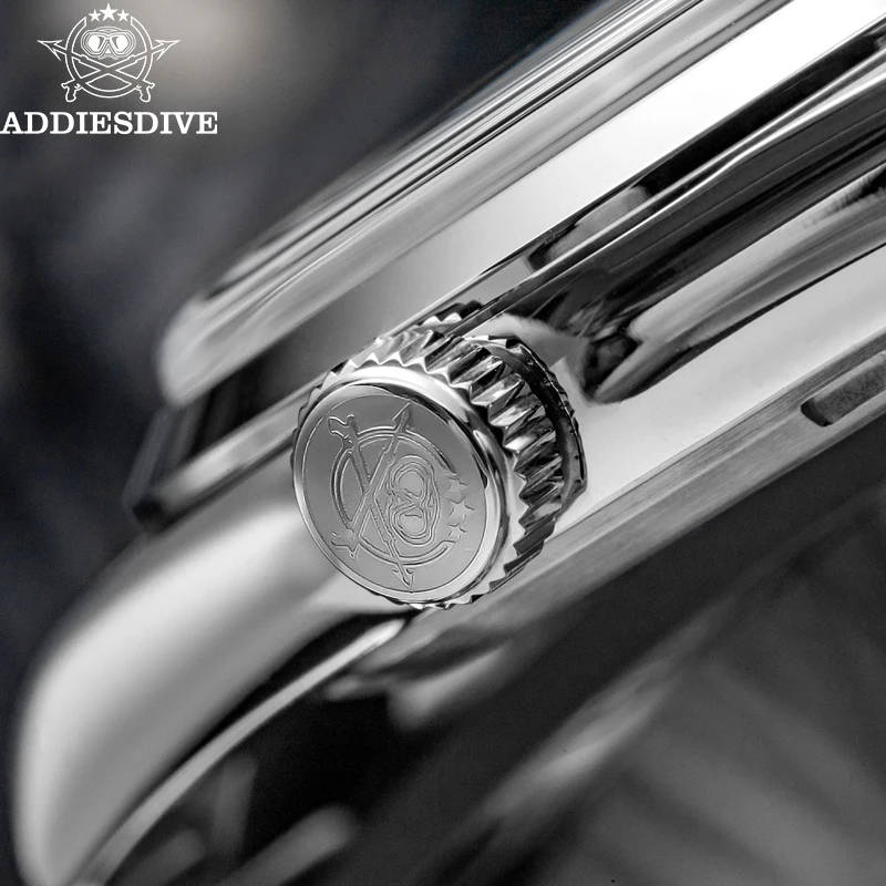 ADDIESDIVE 남성용 럭셔리 시계 AD2066 100m 방수 BGW9 슈퍼 루미너스 남성용 시계 VH31 쿼츠 시계 316L 스테인리스 스틸