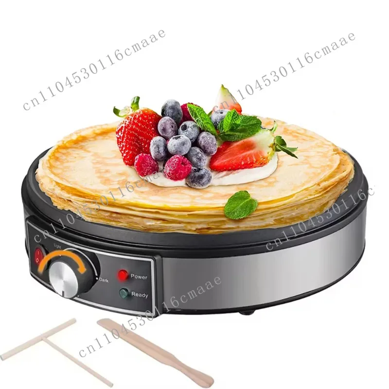 

Electric Griddle Crepe Maker Cooktop - Nonstick Griddle Crepes Maker with LED Indicator Lights Adjustable Temperature Control