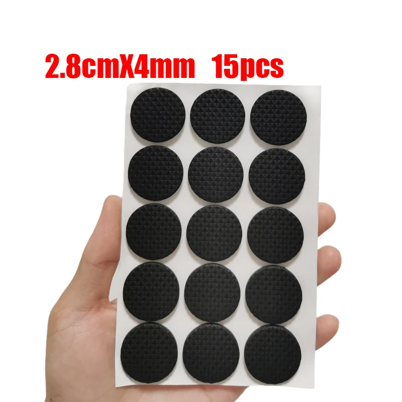 Gummi-Pads für Stuhl- und Tischbeine Selbstklebender Geräuschloser Bodenschutz Möbelfüße Stoßdämpfer Hardware-Zubehör – Detail 15